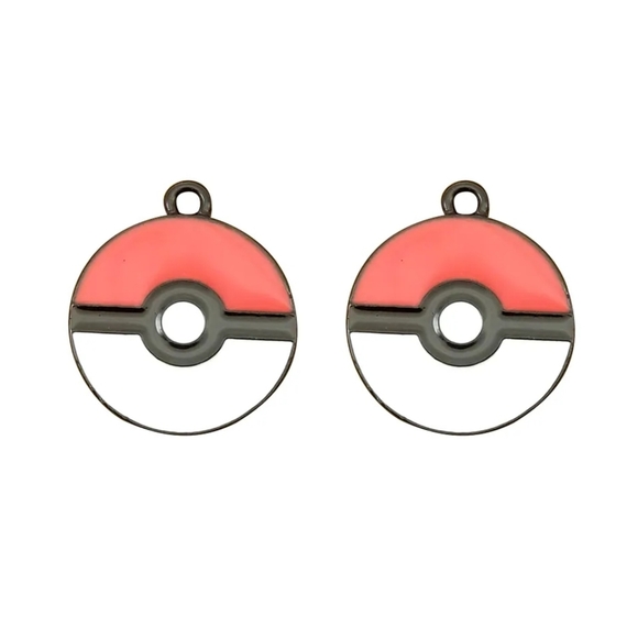 Black Pokéball earrings - Picture 3 of 5